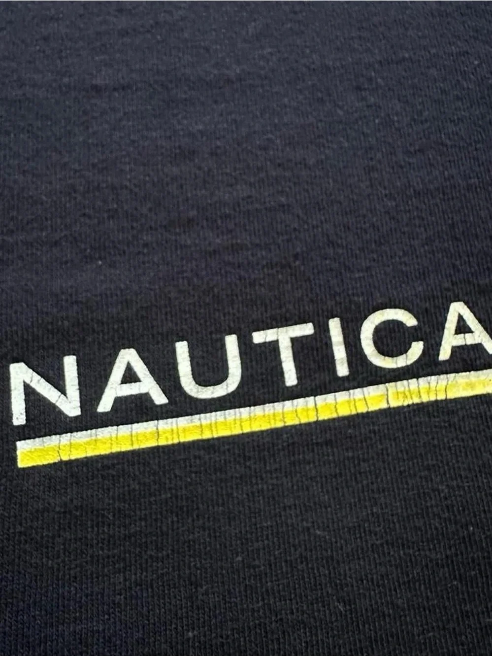 Vintage 1990s Nautica Navy Sail Graphic Tee Large - Picture 4 of 5
